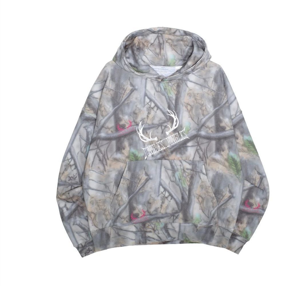 Jungles Camouflage Hoodie with Antler Design